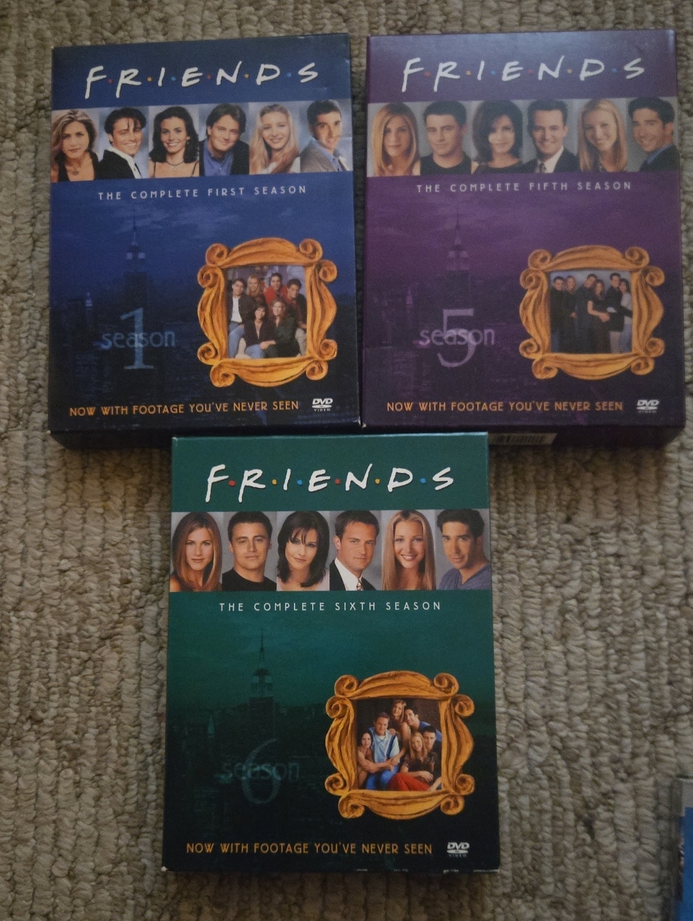Friends Seasons 1, 5, And 6 DVDs